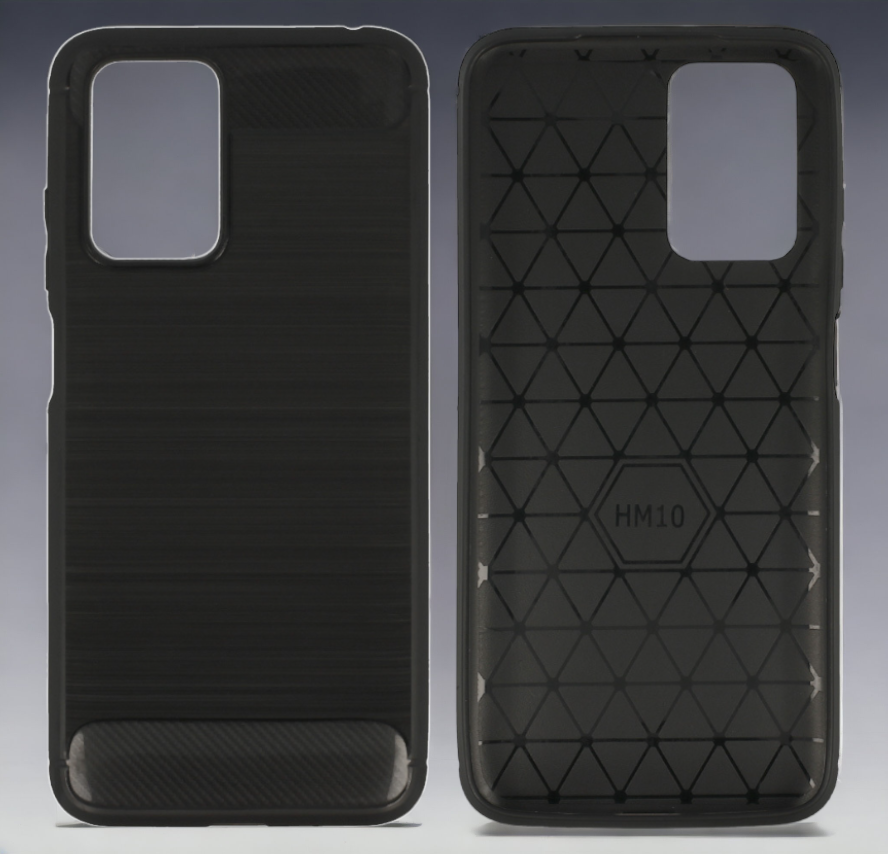 Ovitek "Carbon lite" za Xiaomi Redmi 10 - Črna – Infostyle