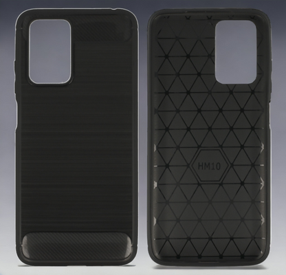Ovitek "Carbon lite" za Xiaomi Redmi 10 - Črna – Infostyle