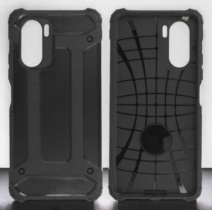 Silikonski ovitek "armor carbon" za Xiaomi Mi 11i - Črna – Infostyle