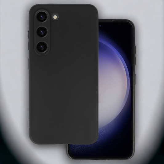 Silikonski ovitek "matt" za Samsung Galaxy S23 Plus - Črna – Infostyle – Črna / Silikon