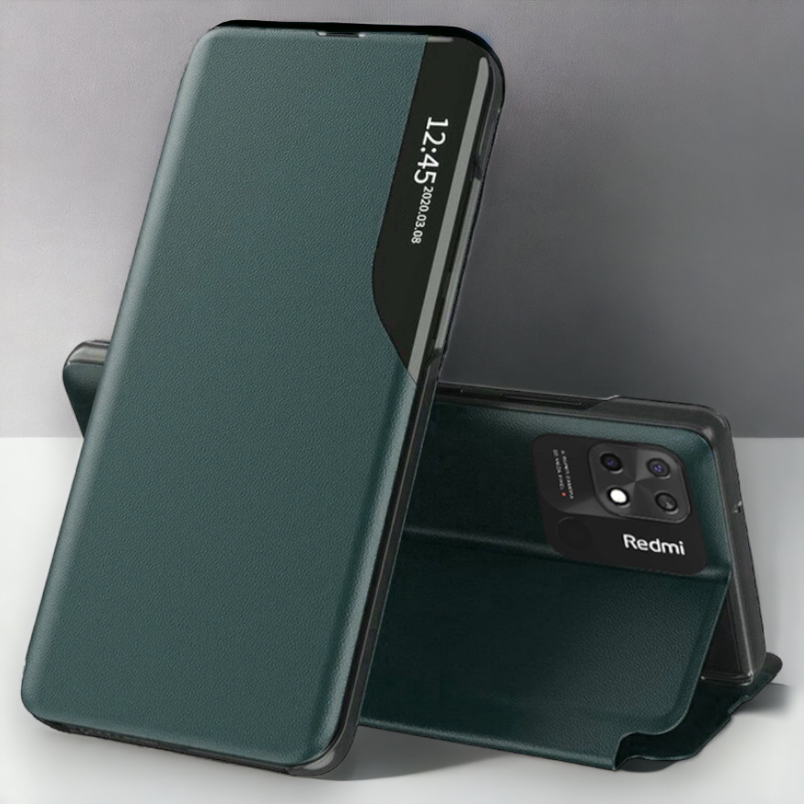 Pametna preklopna torbica za Xiaomi Redmi 10C – Infostyle – Vijolična / Ekološko usnje + PC
