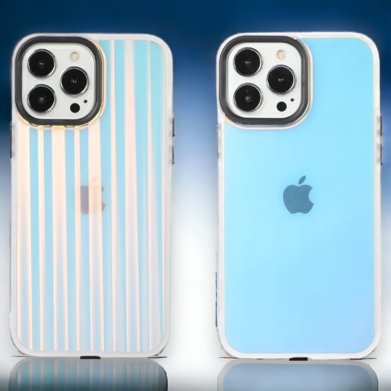 Silikonski ovitek "Holo" za iPhone 14 Pro Max - Črna – Infostyle – Črna / Stil 1 / TPU silikon