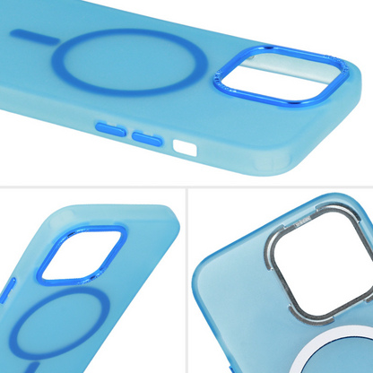 Ovitek "Magnetic Frosted - MagSafe" za iPhone 14 Plus/15 Plus – Tel Protect – Črna / TPU silikon
