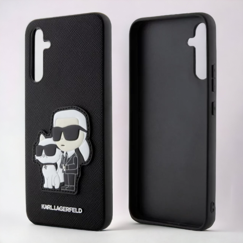 Ovitek Karl Lagerfeld "Saffiano - Karl and Choupette" za Samsung Galaxy A34 (KLHCA34SANKCPK)