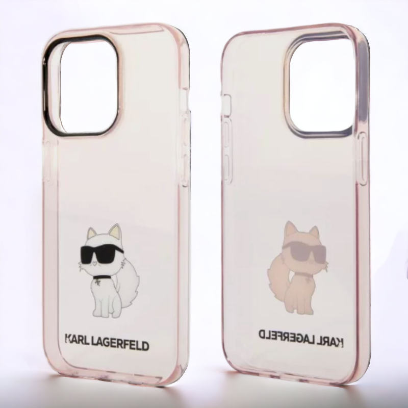 Ovitek Karl Lagerfeld "Choupette - PINK" za iPhone 14 Pro Max (KLHCP14XHNCHTCP)