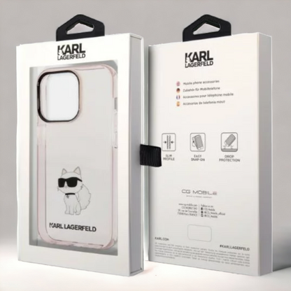 Ovitek Karl Lagerfeld "Choupette - PINK" za iPhone 14 Pro (KLHCP14LHNCHTCP)
