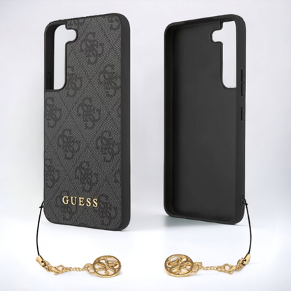 Ovitek Guess "grey charms" za Samsung Galaxy S23 (GUHCS23SGF4GGR)