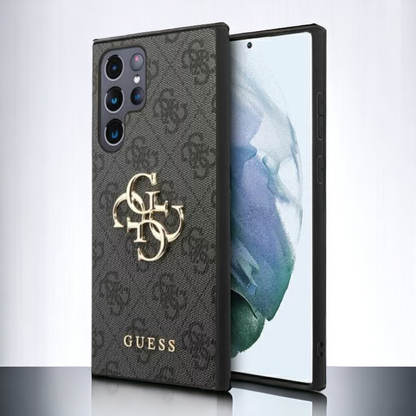 Ovitek Guess "grey 3D" za Samsung Galaxy S23 Ultra (GUHCS23L4GMGGR) – Siva / PC + TPU silikon