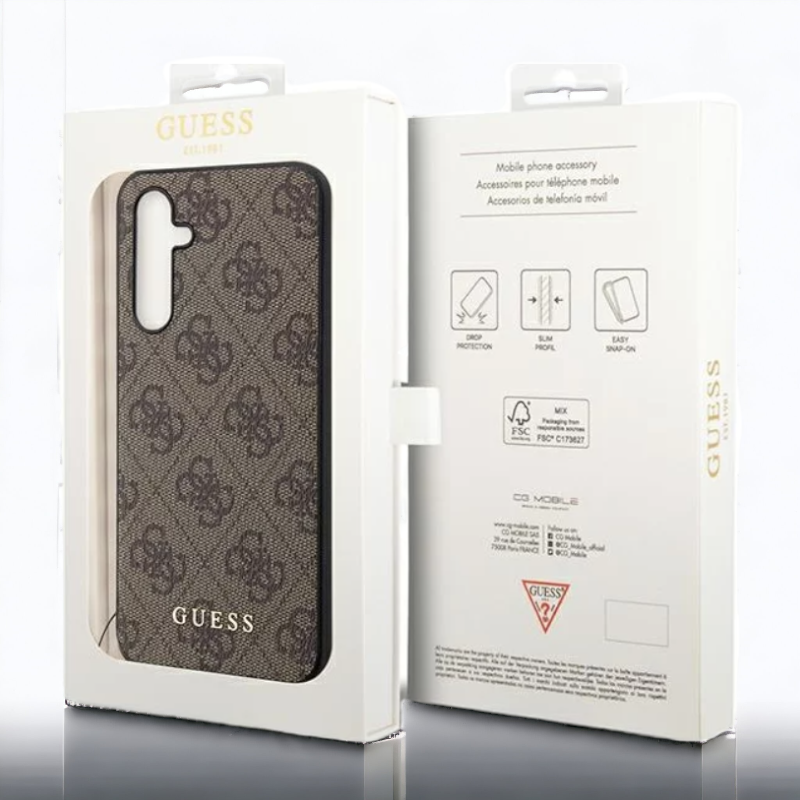 Ovitek Guess "brown charms" za Samsung Galaxy A34 (GUHCSA34GF4GBR)