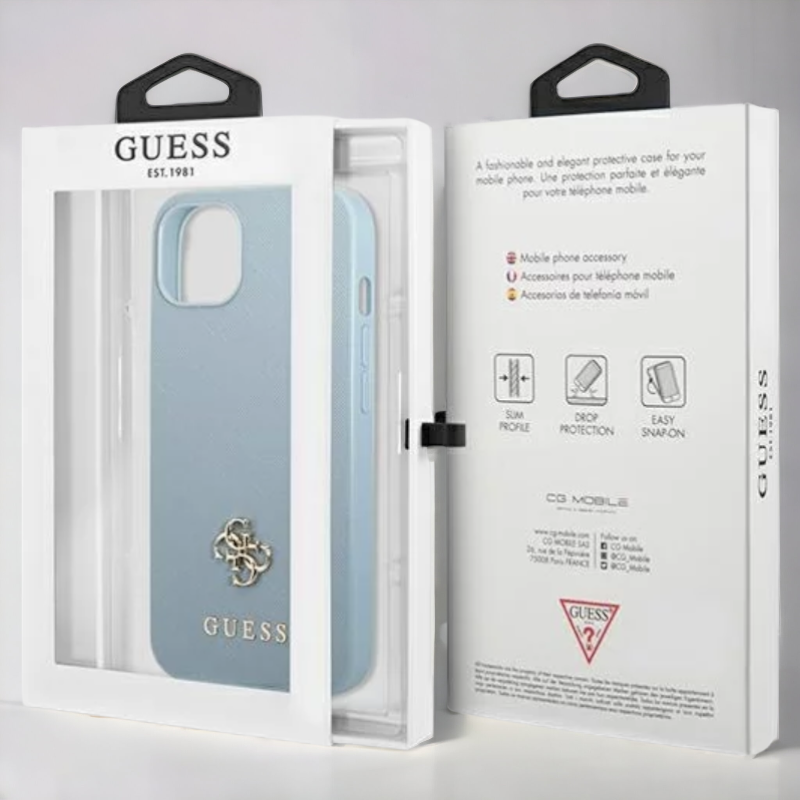 Ovitek Guess "blue mini 3D" za iPhone 13 Pro (GUHCP13LPS4MB)