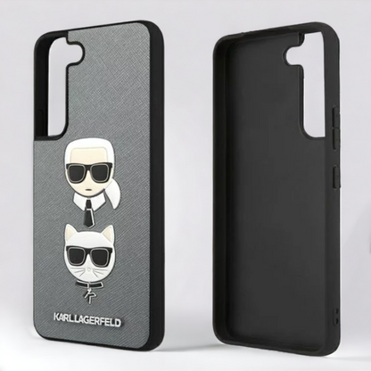 Ovitek Karl Lagerfeld "Saffiano K&C Head" za Samsung Galaxy S22 Plus (KLHCS22MSAKICKCSL)