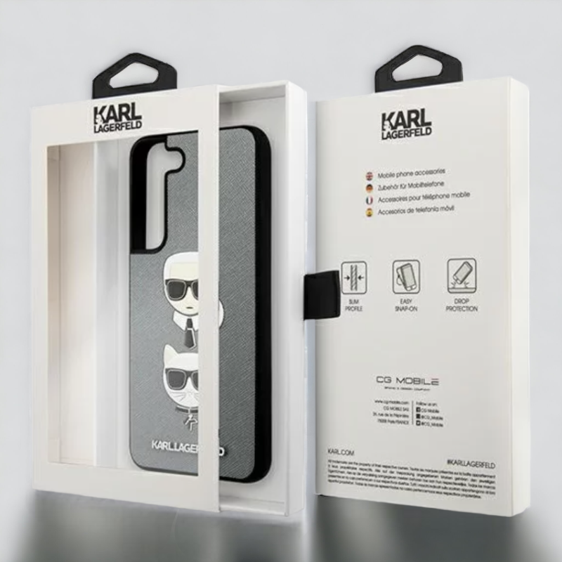 Ovitek Karl Lagerfeld "Saffiano K&C Head" za Samsung Galaxy S22 Plus (KLHCS22MSAKICKCSL)