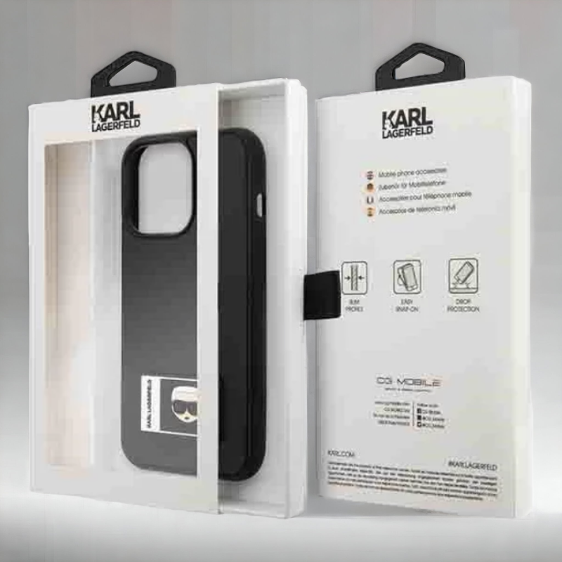 Ovitek Karl Lagerfeld "Icon" za iPhone 13 Pro (KLHCP13L3DKPK)