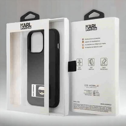 Ovitek Karl Lagerfeld "Icon" za iPhone 13 Pro Max/12 Pro Max (KLHCP13X3DKPK)