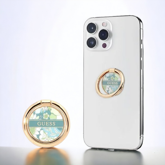 Držalo za telefon znamke Guess "green Flower" (GURSHCHMAN) – Svetlo zelena