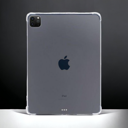 Silikonski ovitek "Bulletproof" za tablični računalnik Apple iPad 10.2'' (7 - 2019, 8 - 2020) – Mercury – Prozorna / Sil