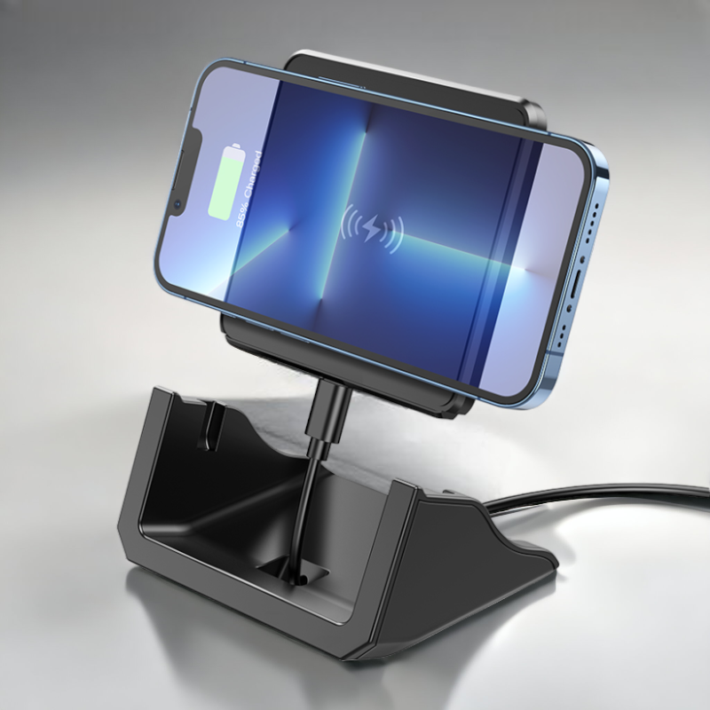 Polnilec s stojalom "BQ20" USB C - 15W – Borofone