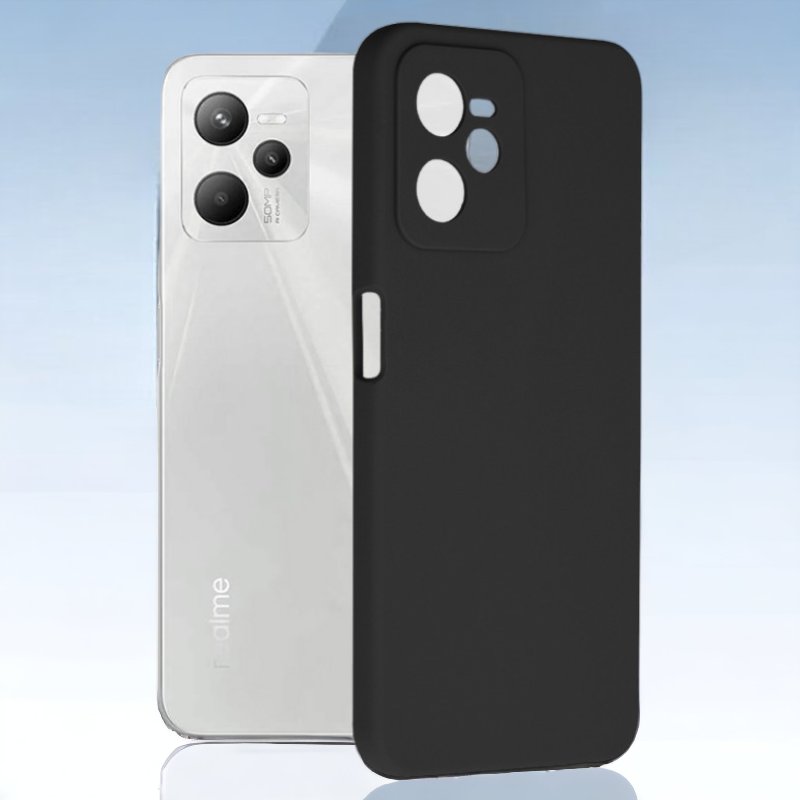 Silikonski ovitek "Soft Edge" za Realme C35 – Techsuit – Črna / TPU silikon