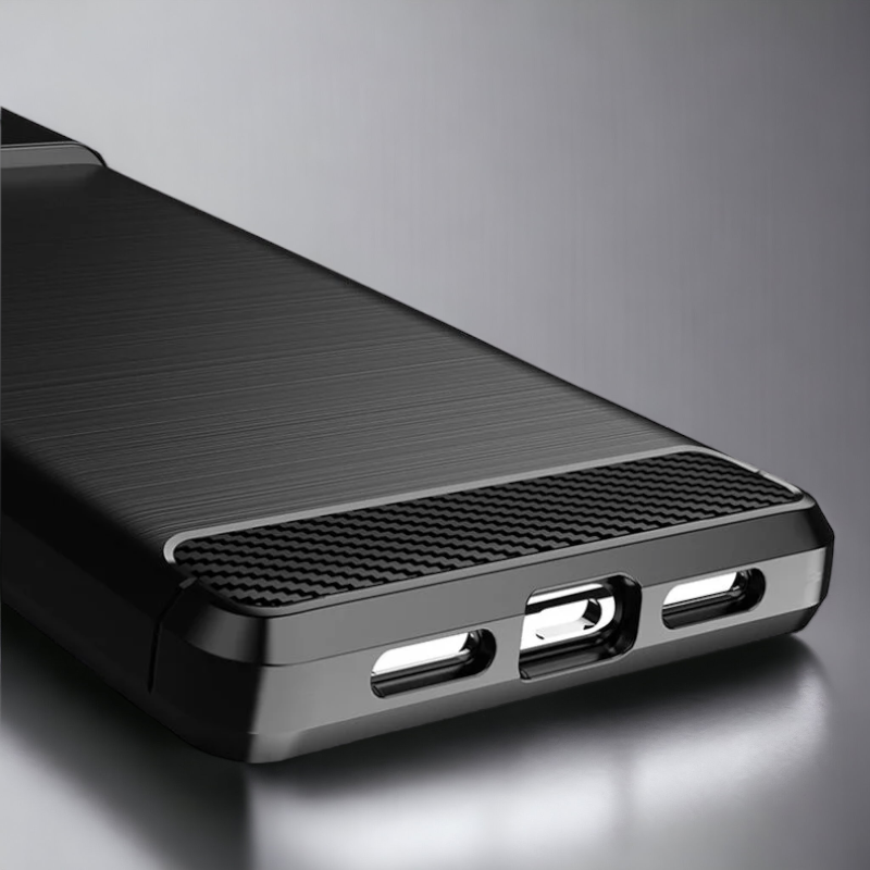 Silikonski ovitek "carbon" za Google Pixel 7 Pro - Črna – Techsuit