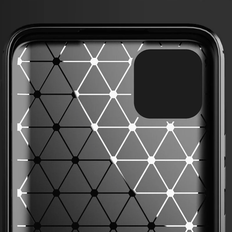Silikonski ovitek "carbon" za Realme C11 (2020) - Črna – Techsuit