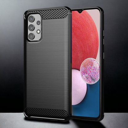 Silikonski ovitek "carbon" za Samsung Galaxy A13 4G - Črna – Techsuit – Črna / TPU silikon