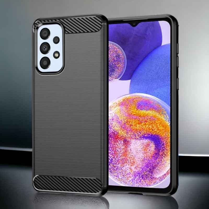 Silikonski ovitek "carbon" za Samsung Galaxy A33 5G - Črna – Techsuit – Črna / TPU silikon