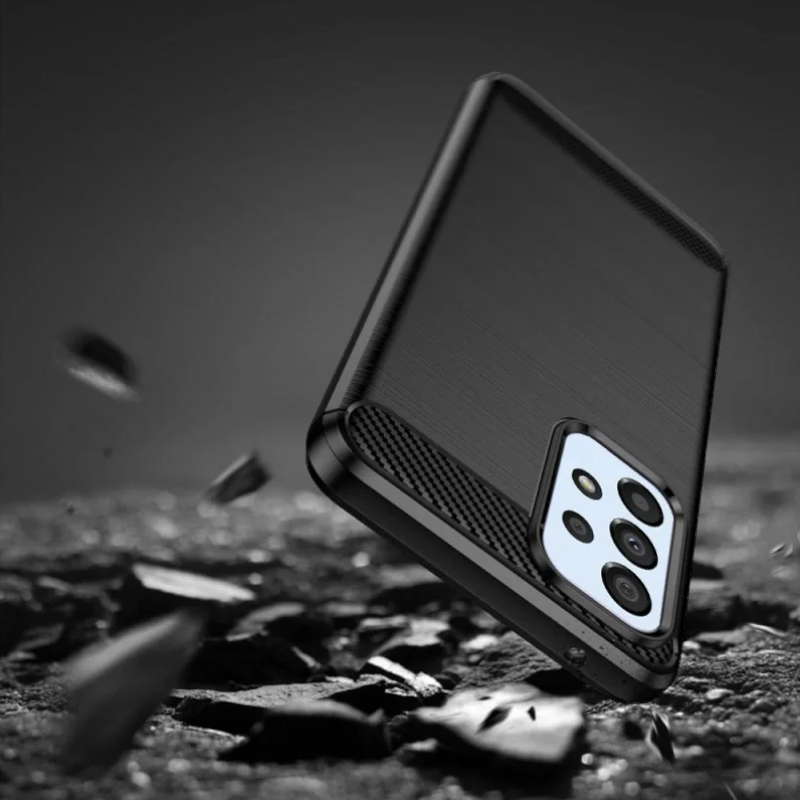 Silikonski ovitek "carbon" za Samsung Galaxy A33 5G - Črna – Techsuit