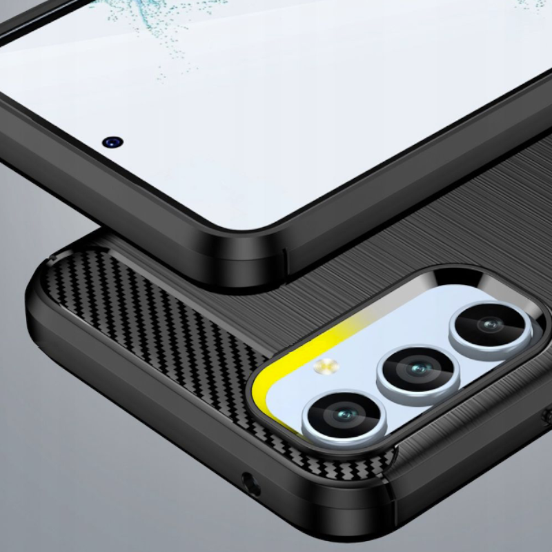 Silikonski ovitek "carbon" za Samsung Galaxy A34 5G - Črna – Techsuit