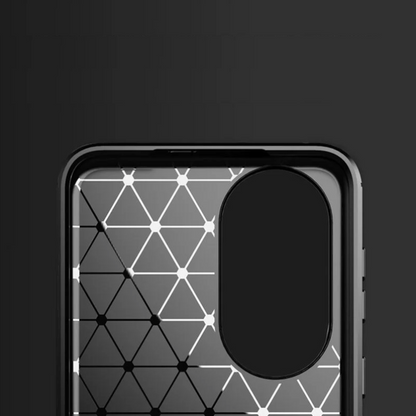 Silikonski ovitek "carbon" za Huawei P50 Pro - Črna – Techsuit