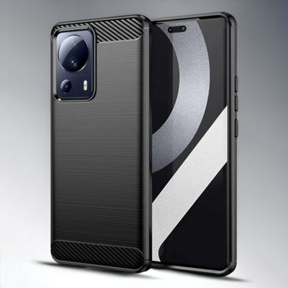 Silikonski ovitek "carbon" za Xiaomi Mi 13 Lite - Črna – Techsuit – Črna / TPU silikon