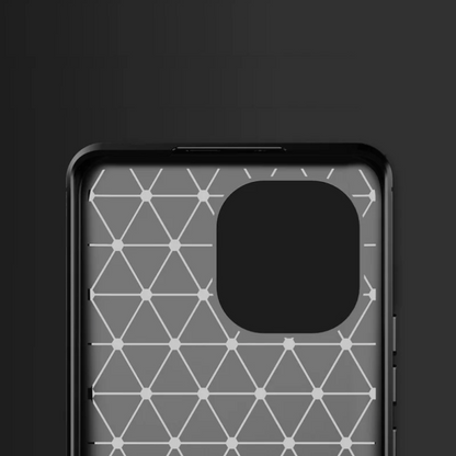 Silikonski ovitek "carbon" za Xiaomi Mi 11 Pro - Črna – Techsuit