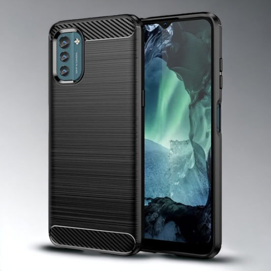 Silikonski ovitek "carbon" za Nokia G11 - Črna – Techsuit – Črna / TPU silikon