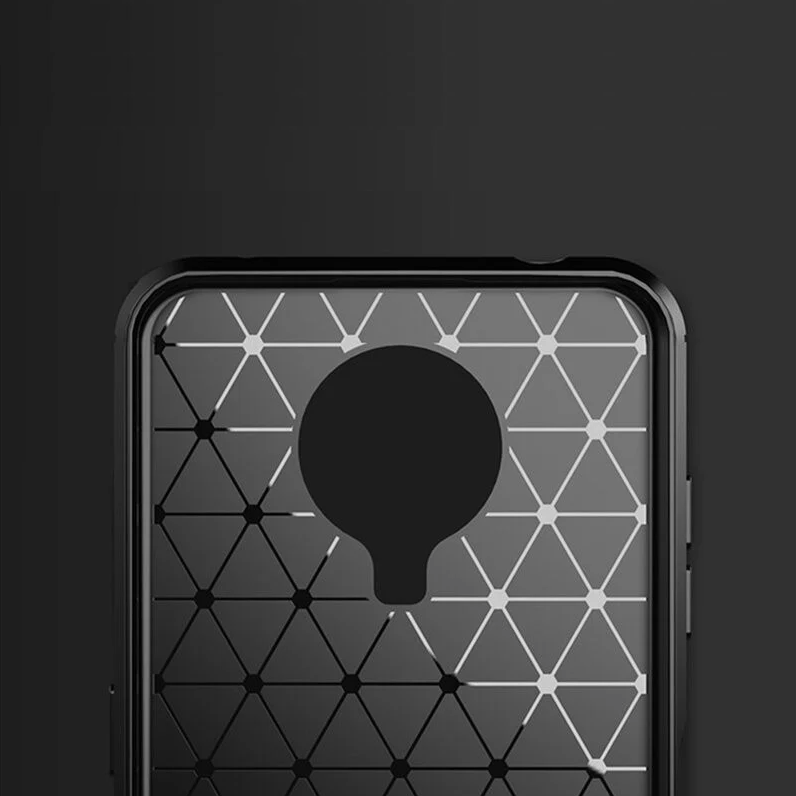 Silikonski ovitek "carbon" za Nokia G20 - Črna – Techsuit