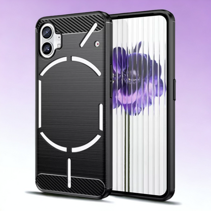 Silikonski ovitek "carbon" za Nothing phone 1 - Črna – Techsuit – Črna / TPU silikon
