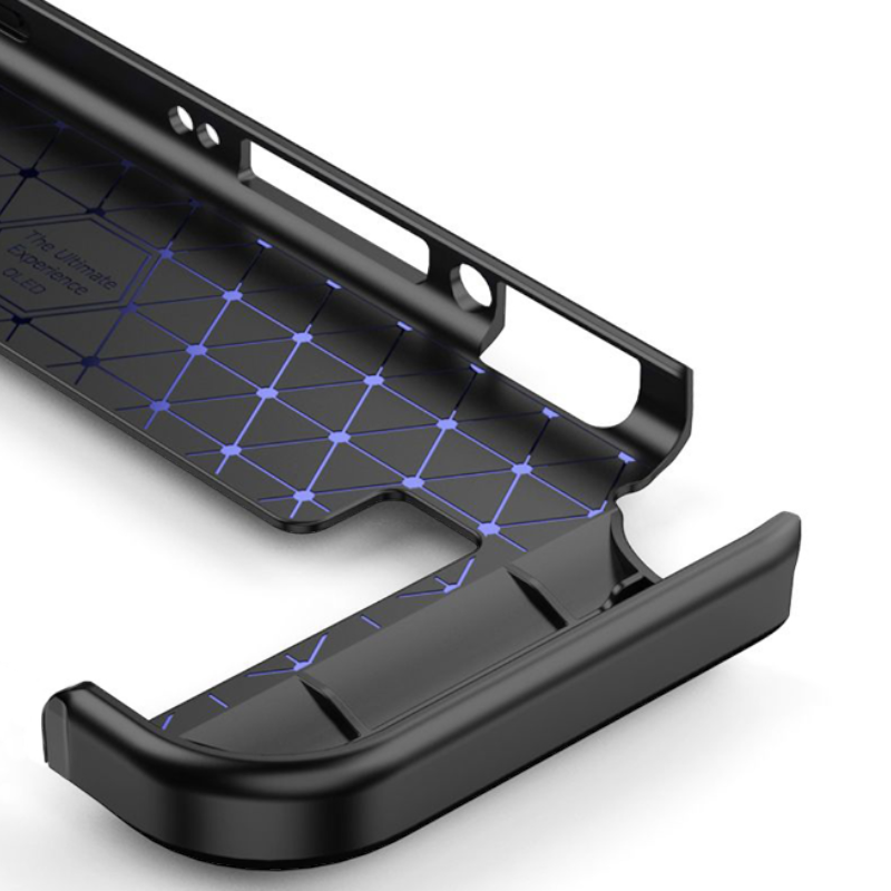Silikonski ovitek "carbon" za Nintendo Switch OLED - Črna – Techsuit