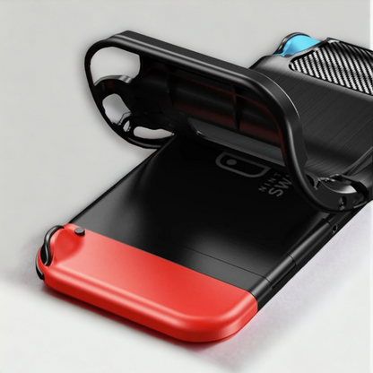 Silikonski ovitek "carbon" za Nintendo Switch - Črna – Techsuit