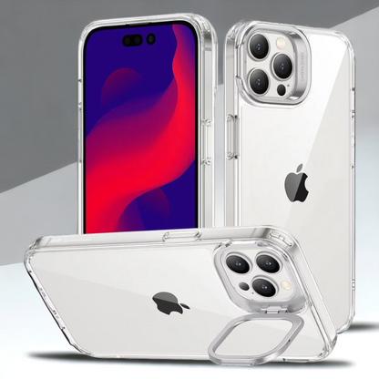 Silikonski ovitek "Kickstand" za iPhone 14 – ESR – Prozorna / PC + TPU silikon