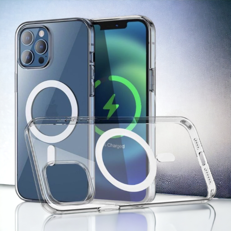 Silikonski ovitek "Magsafe" za iPhone 14 Pro Max – Infostyle – Prozorna / TPU silikon