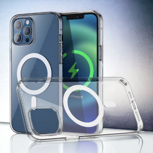 Silikonski ovitek "Magsafe" za iPhone 15 Pro Max – Infostyle – Prozorna / TPU silikon
