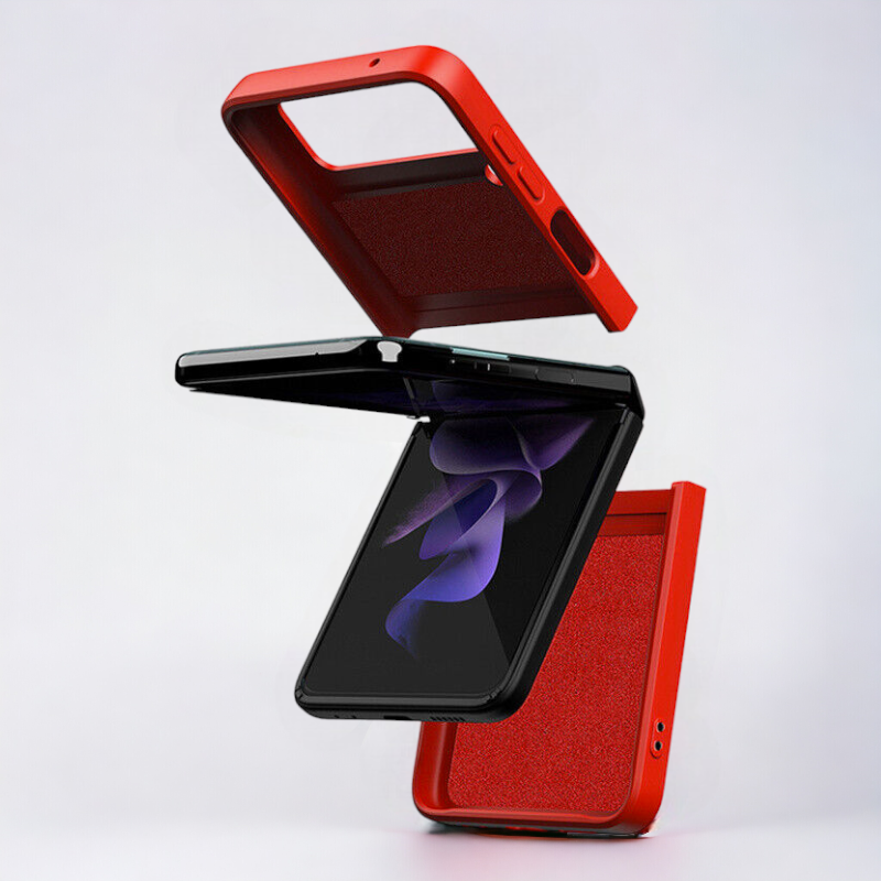 Silikonski ovitek "Ring" za Samsung Galaxy Z Flip 4 – Infostyle – Svetlo modra / PC