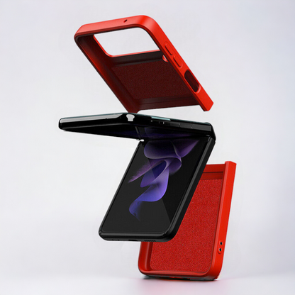 Silikonski ovitek "Ring" za Samsung Galaxy Z Flip 3 – Infostyle – Svetlo modra / PC
