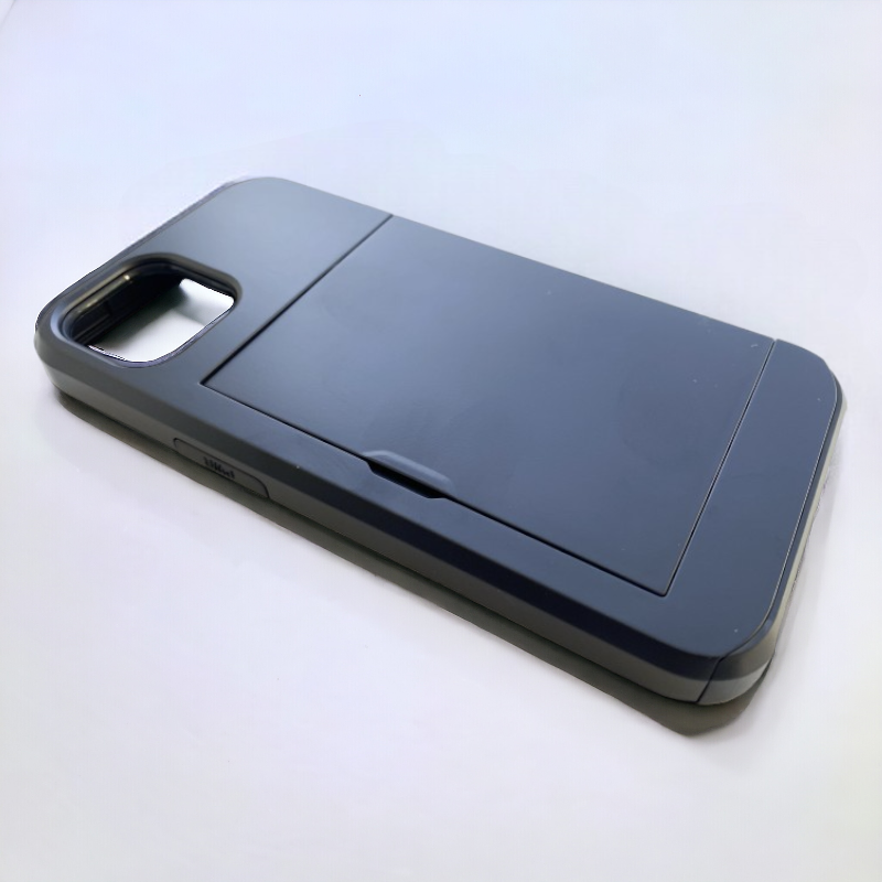 Ovitek "Slide Card" za iPhone 14 Pro – Infostyle – Črna / TPU silikon
