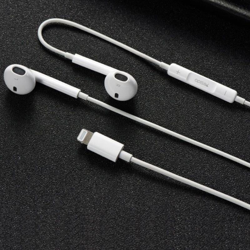 Žične slušalke za Apple - Bela – Yesido – Bela