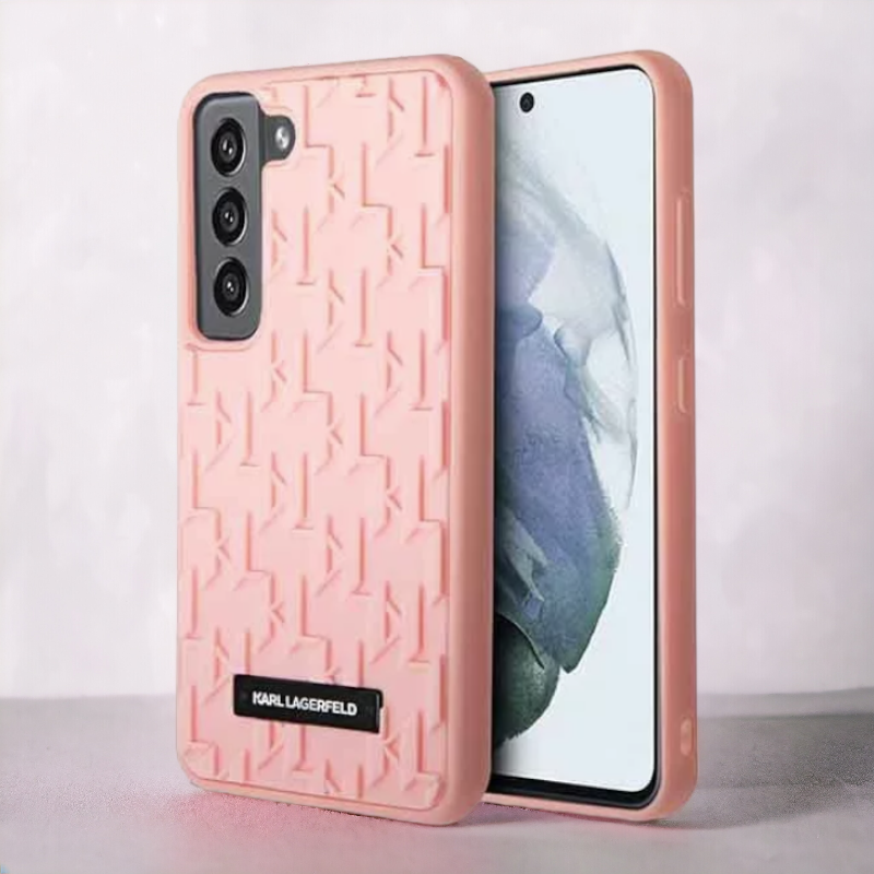 Ovitek Karl Lagerfeld "3D monogram - pink" za Samsung Galaxy S23 Plus (KLHCS23MRUPKLPP) – Svetlo roza / TPU silikon