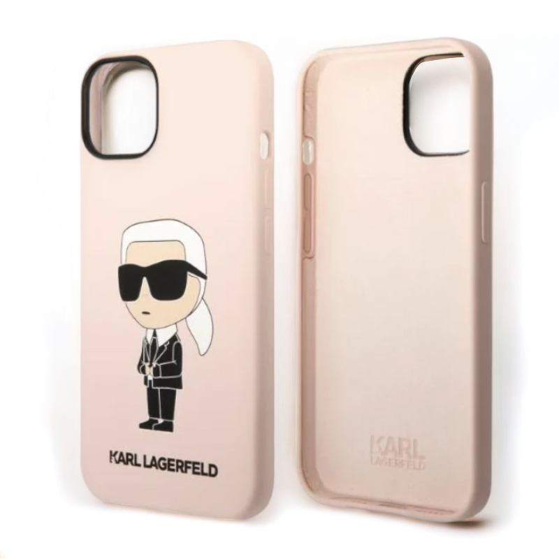 Ovitek Karl Lagerfeld "Karl - pink" za iPhone 14 Plus/15 Plus (KLHCP14MSNIKBCP)