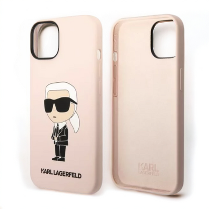 Ovitek Karl Lagerfeld "Karl - pink" za iPhone 14 Plus/15 Plus (KLHCP14MSNIKBCP)