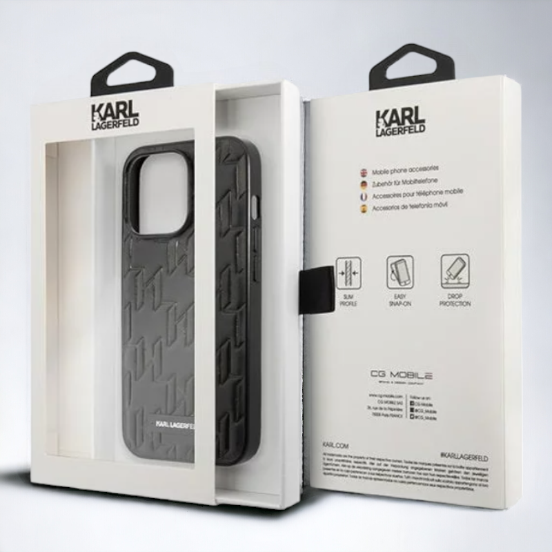 Ovitek Karl Lagerfeld "Monogram" za iPhone 13/14/15 (KLHCP13MMNMP1K)