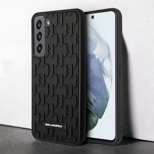 Ovitek Karl Lagerfeld "3D monogram - black " za Samsung Galaxy S23 Plus (KLHCS23MRUPKLPK) – Črna / TPU silikon