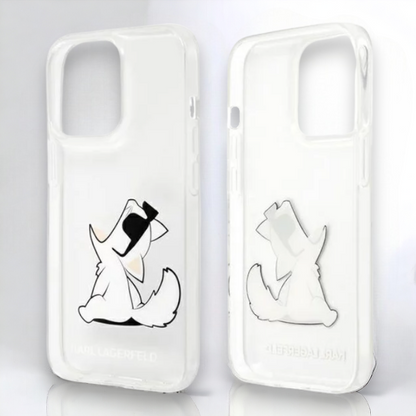 Silikonski ovitek Karl Lagerfeld "Choupette" za iPhone 14 Pro (KLHCP14LCFNRC)