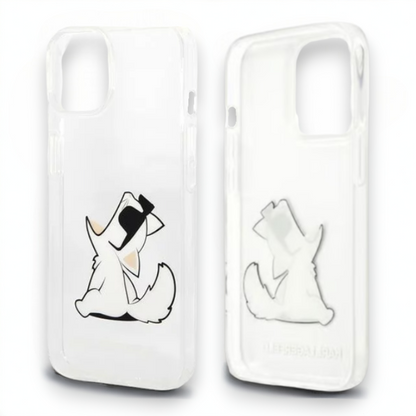 Ovitek Karl Lagerfeld "Choupette - transparent" za iPhone 14 Plus/15 Plus (KLHCP14MCFNRC)